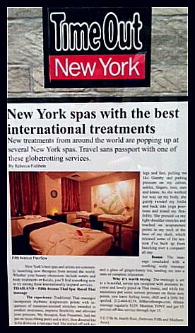 Time Out Magazine - New York Spa Time Out Magazine - New York Spa